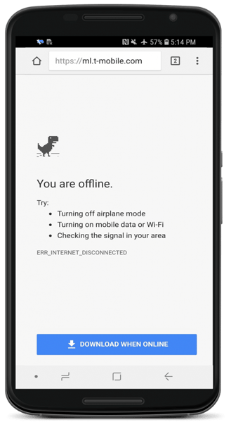 Mobile-first PWAs mean fewer Downasaurs!