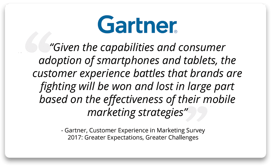 Gartner's view on the importance of mobile-first marketing strategies