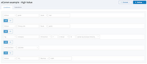 Xtremepush Segmentation tool