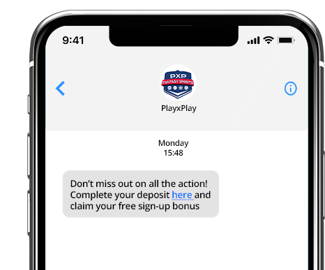 Use of SMS in the sports betting and gaming industry